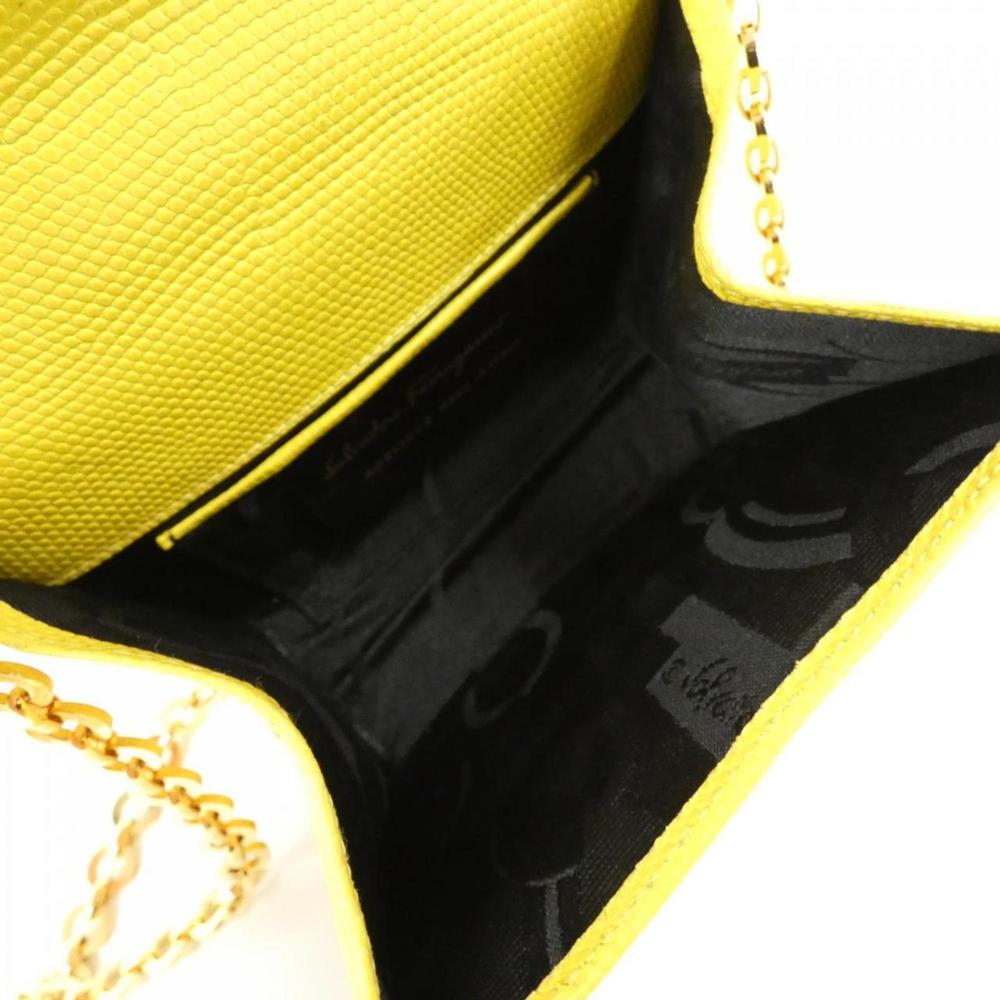 SALVATORE FERRAGAMO Yellow Shoulder Bag - Picture 8 of 10